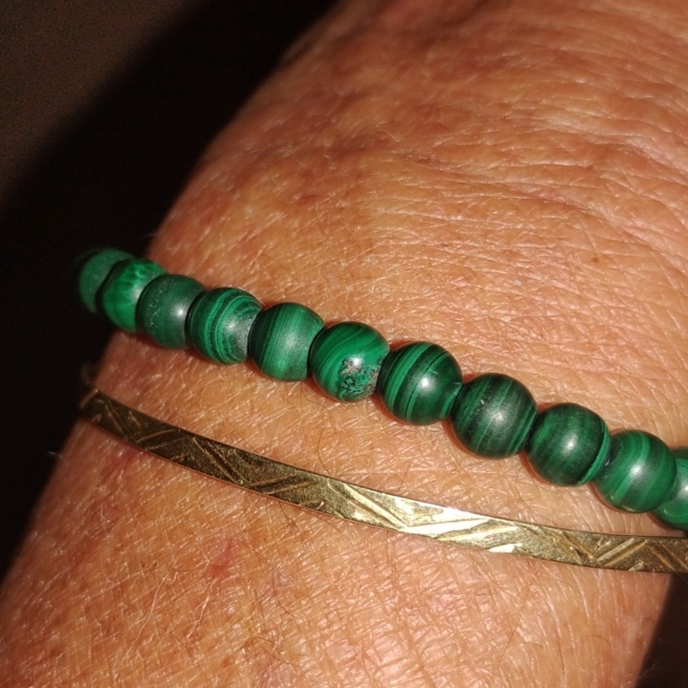 ☀️🌊Genuine Malachite Stretch Bracelet